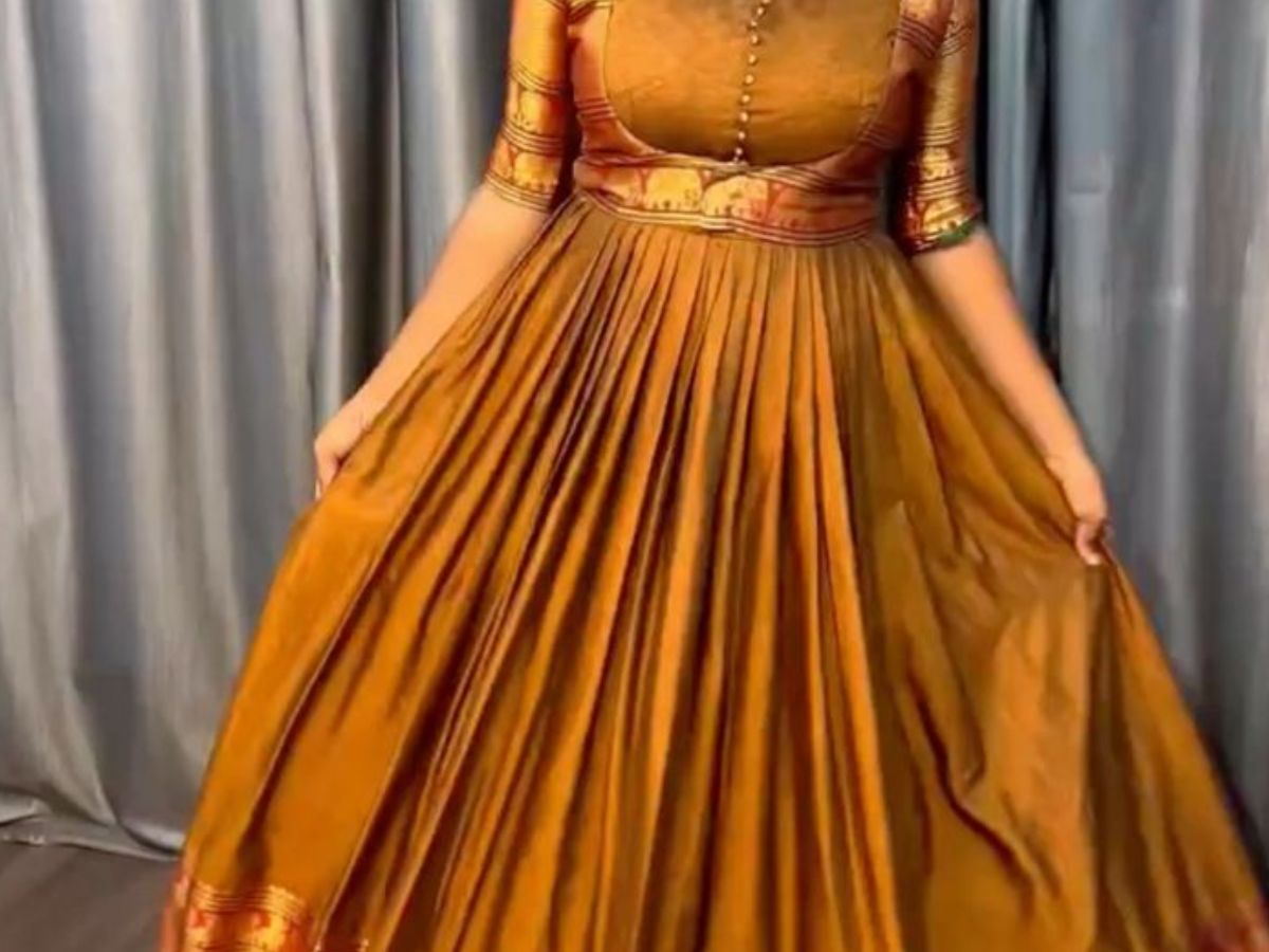 पुरानी साड़ी से बनाएं सुंदर गाउन, करें इन टिप्स को फॉलो - Photo Gallery