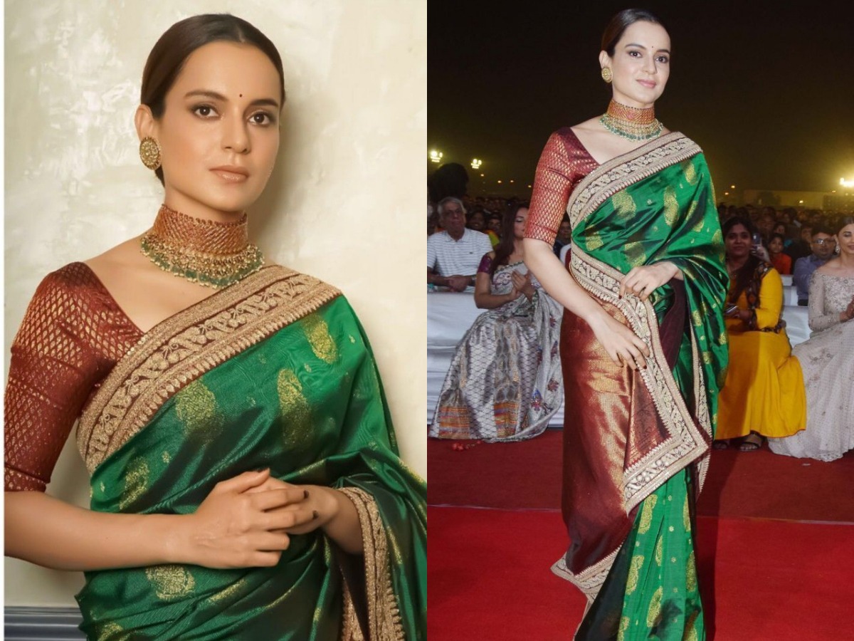 Hariyali Teej 2025: देखें खूबसूत Green Banarsi Saree आइडिया! दिखेंगी बॉलिवुड एक्ट्रेस की तरह खूबसूरत, पति भी हो जायेंगे लट्टू - Photo Gallery