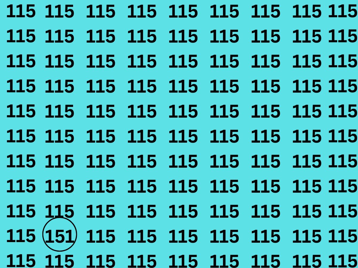 Optical Illusion: अगर खुद को समझते है जीनियस, तो 115 की भीड़ में छिपा 151 नंबर 15 सेकंड में ढूँढकर दिखाए - Photo Gallery