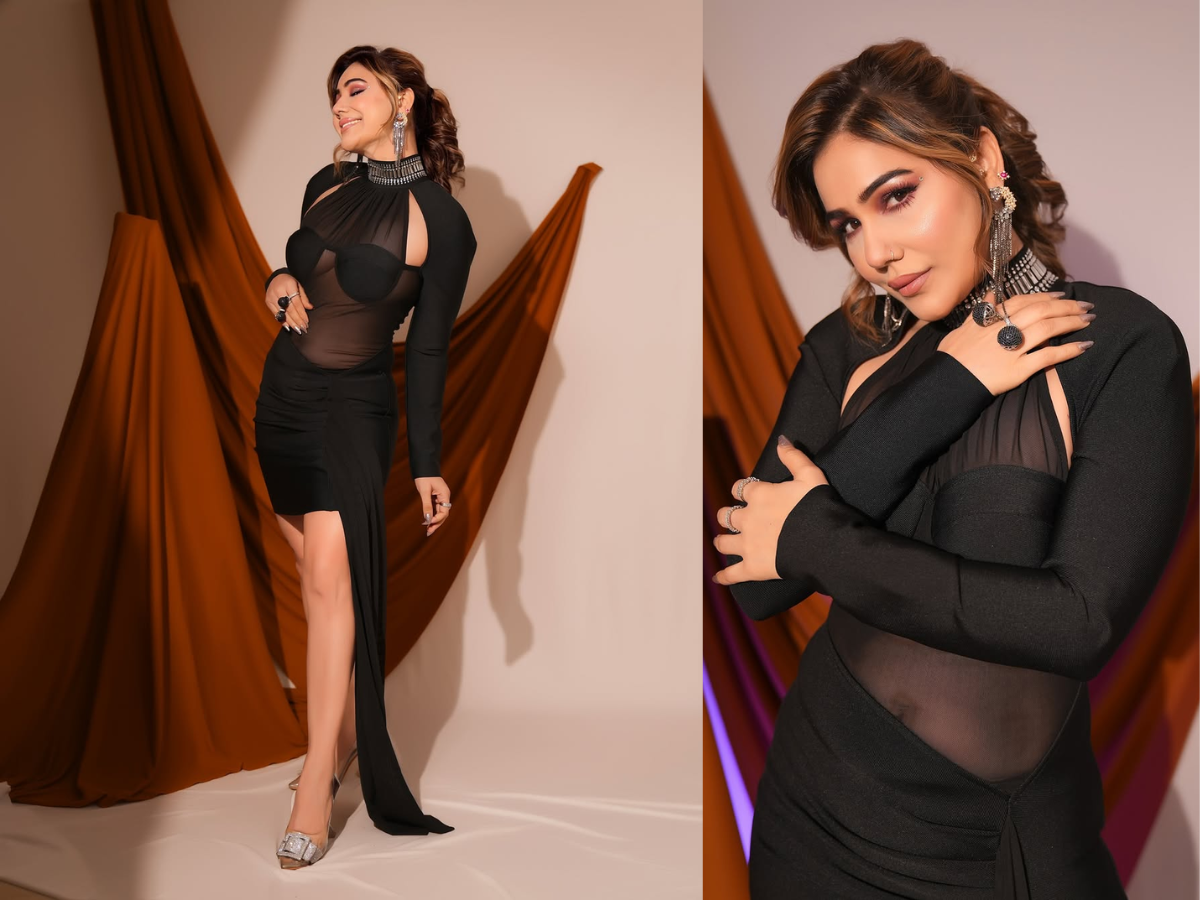 Kangana Sharma's black sheer dress made hearts skip a beat - Photo Gallery