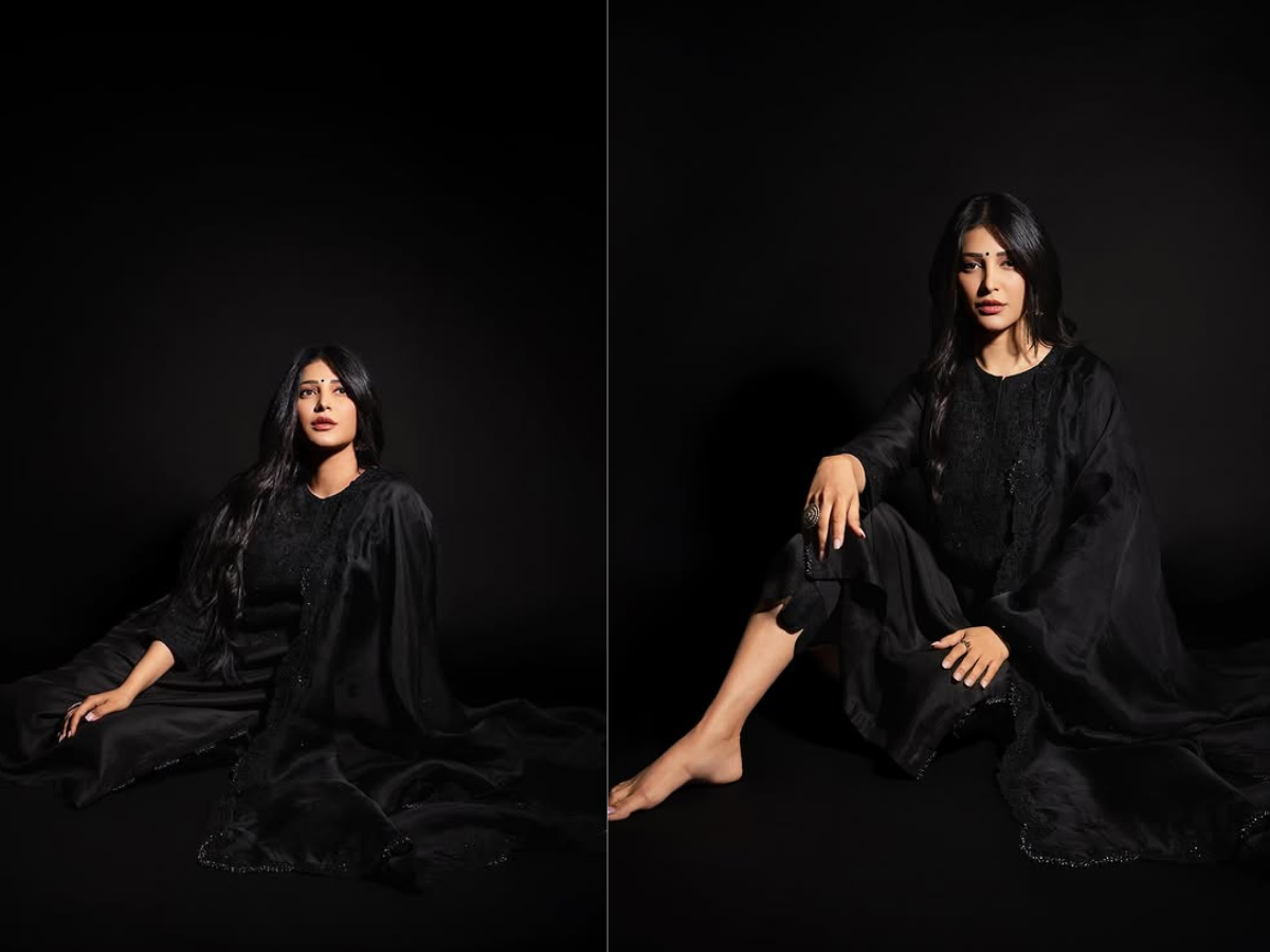 Shruti Hass won the hearts of her fans in a black suit - Photo Gallery