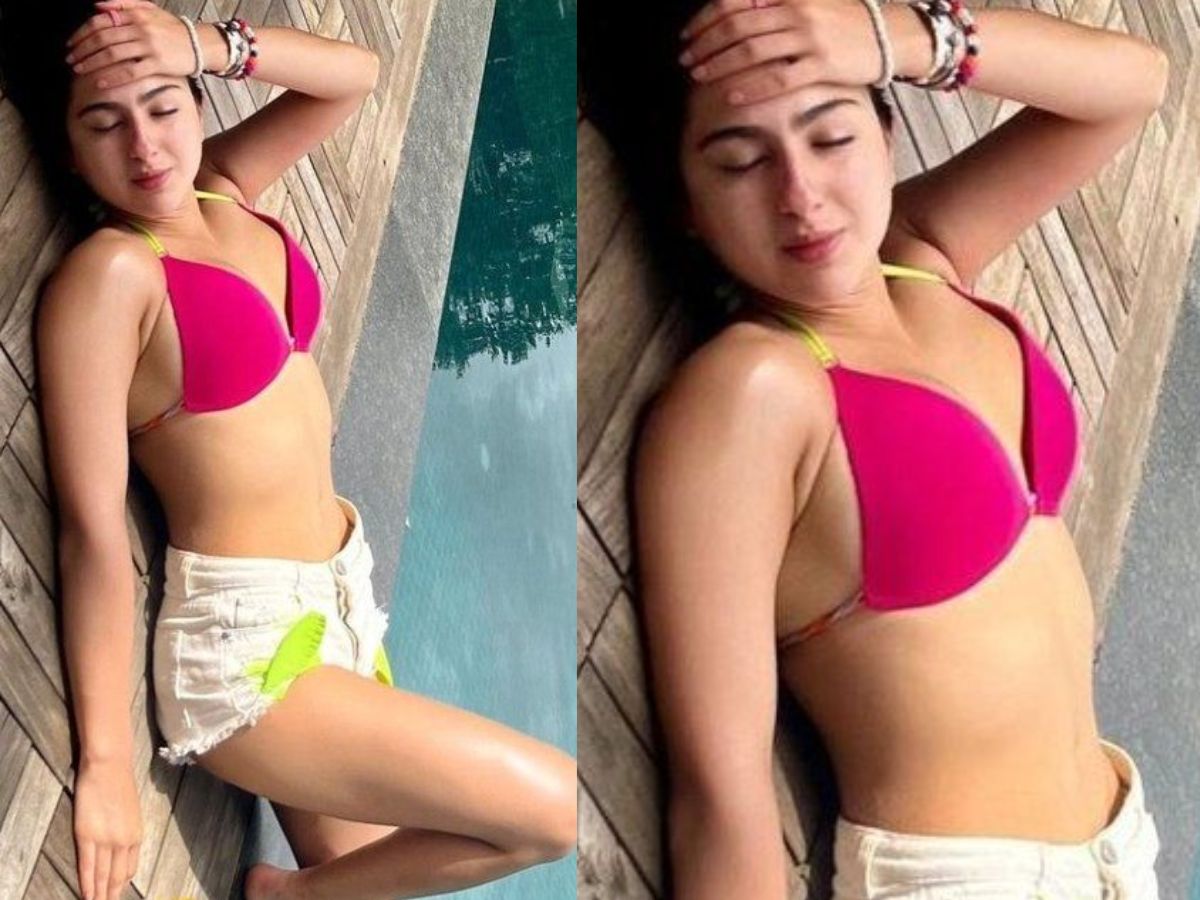 Sara Ali khan ने दिखाया हॉटनेस का नया जलवा, इन बिकिनी लुक्स को देख ठहर जाएंगी आपकी दिल की धड़कनें - Photo Gallery