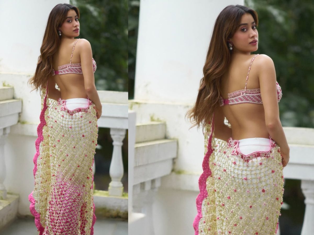 साड़ी हो या बैकलैस ब्लाउज, Janhvi kapoor ने हर अंदाज में जीता अपने फैंन्स का दिल - Photo Gallery