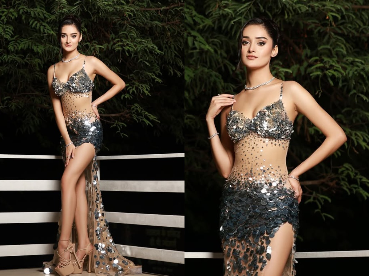 Manika Vishwakarma glamorous silver sequin outfit - Photo Gallery