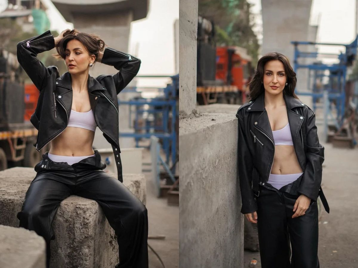 Elli Avram gave a sexy pose wearing a bralette - Photo Gallery