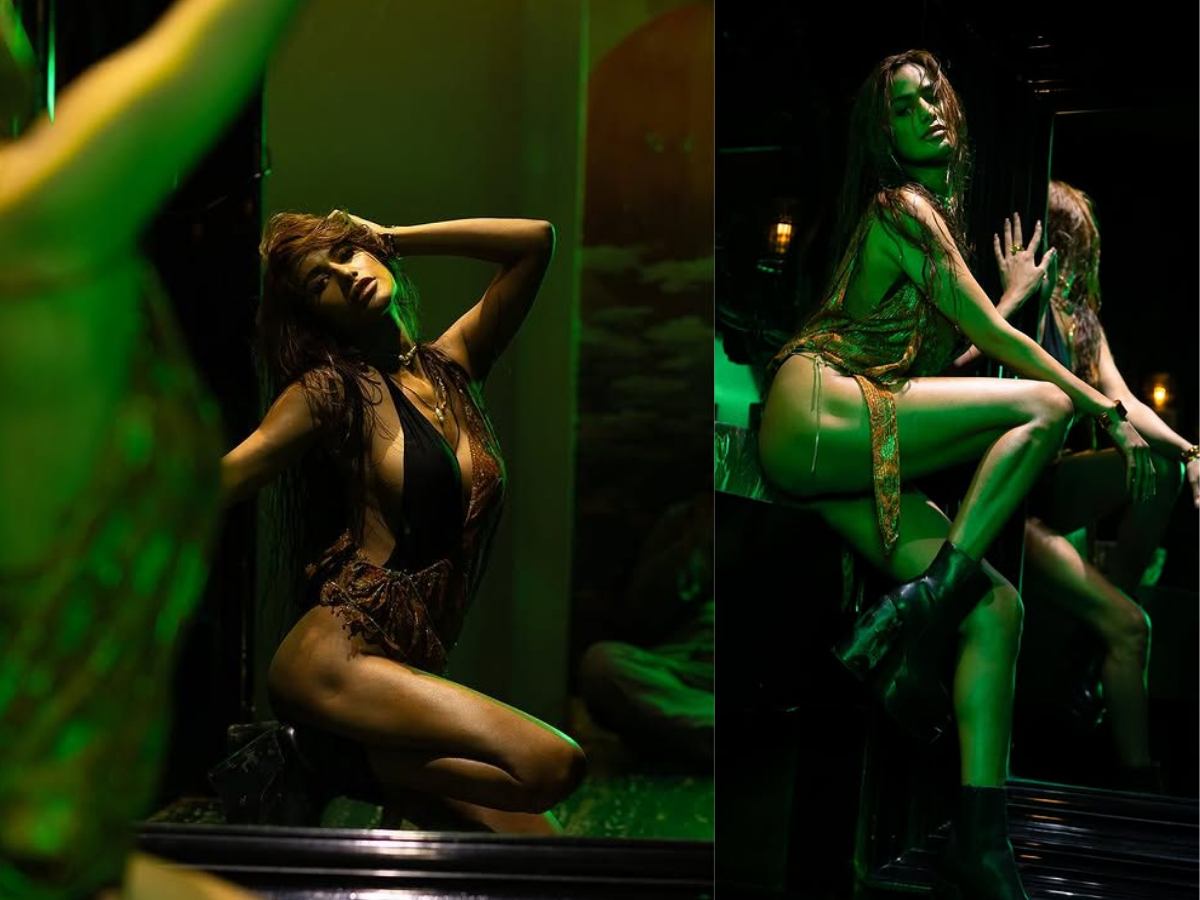 Poonam Pandey's sexy pose with wet hair. - Photo Gallery