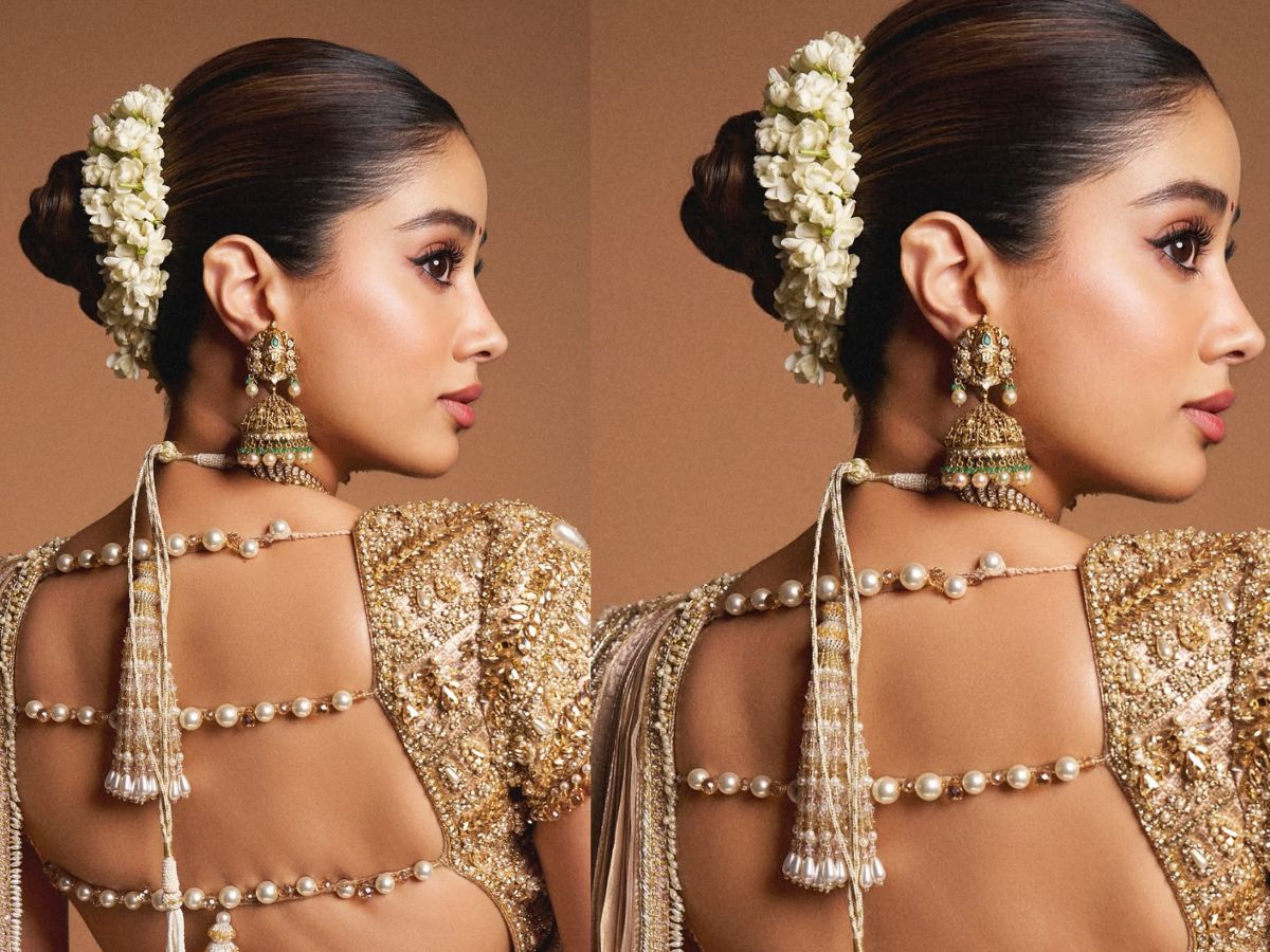 साड़ी हो या बैकलैस ब्लाउज, Janhvi kapoor ने हर अंदाज में जीता अपने फैंन्स का दिल - Photo Gallery