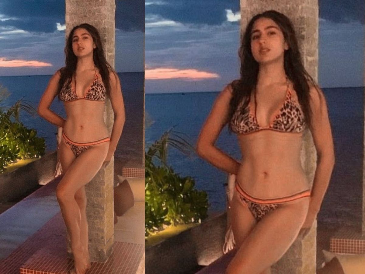 Sara Ali khan ने दिखाया हॉटनेस का नया जलवा, इन बिकिनी लुक्स को देख ठहर जाएंगी आपकी दिल की धड़कनें - Photo Gallery