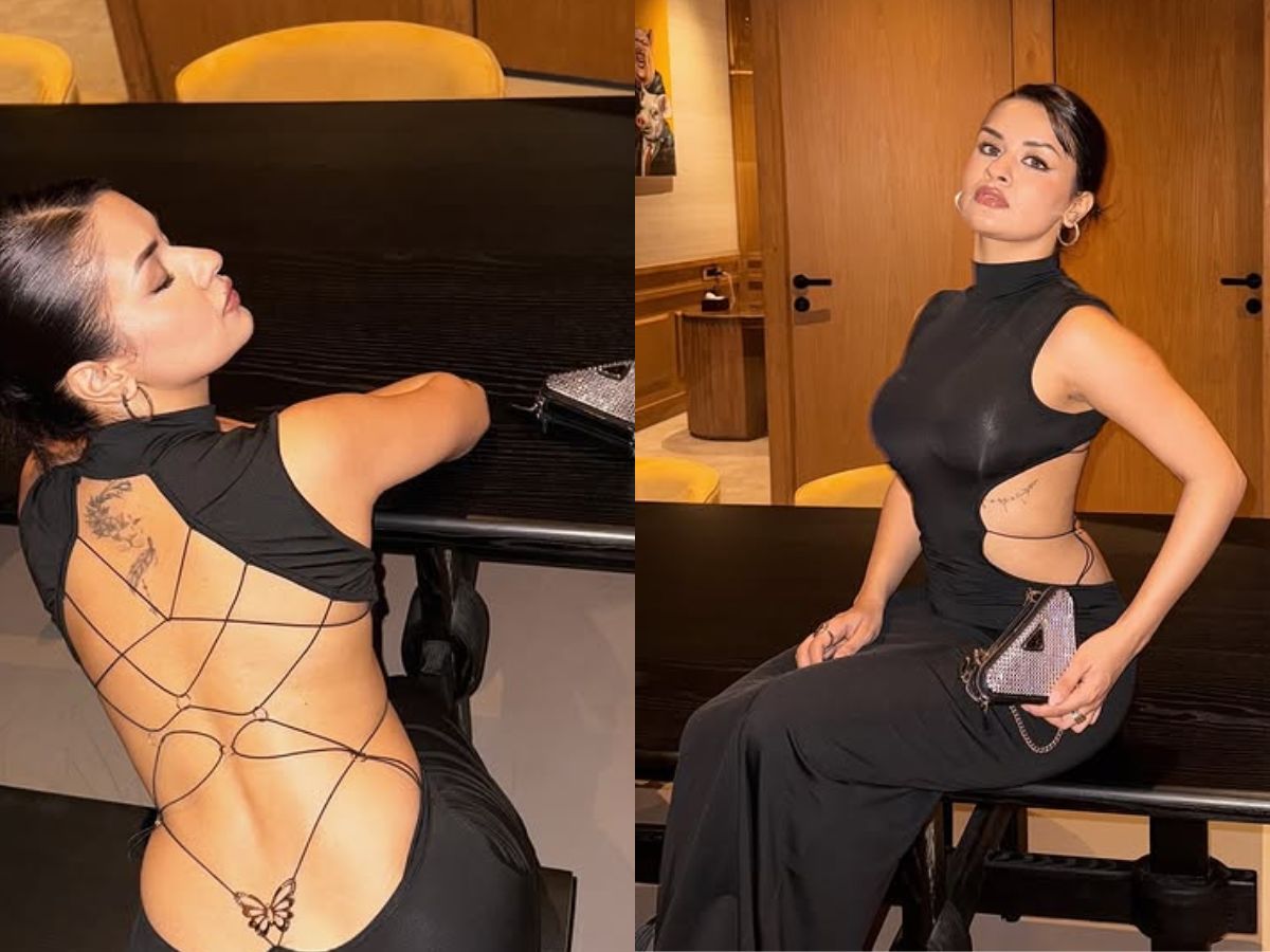 Avneet looked very hot in a black backless dress - Photo Gallery