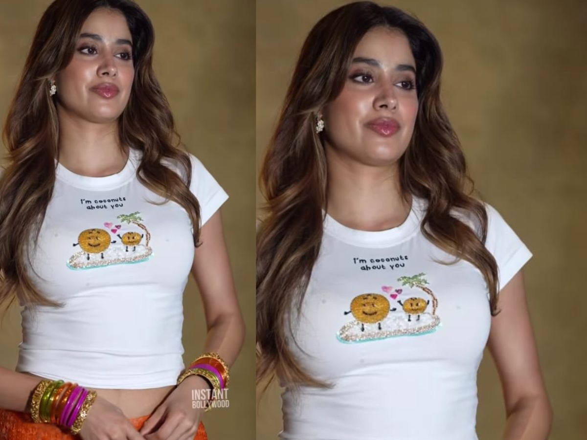 Janhvi Kapoor ने मिनी स्कर्ट पहन चलाया हुस्न का जादू, फैन्स हुए खूबसूरती के कायल - Photo Gallery