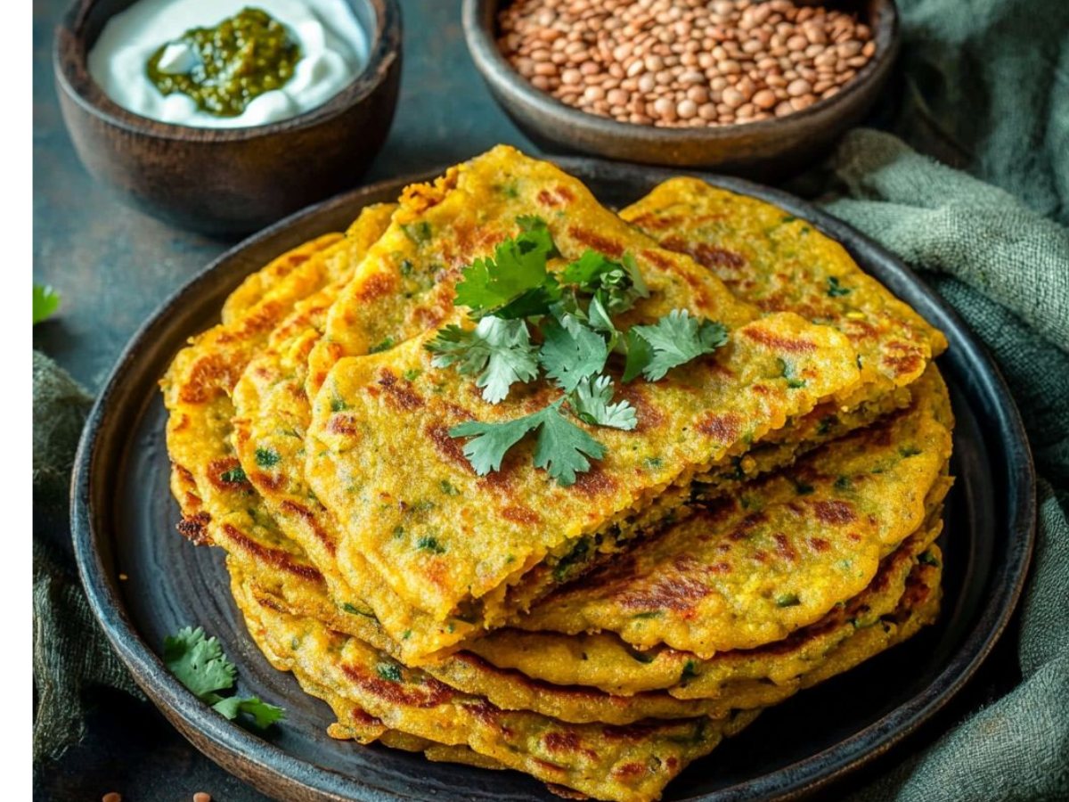 Moong Dal Cheela - Photo Gallery