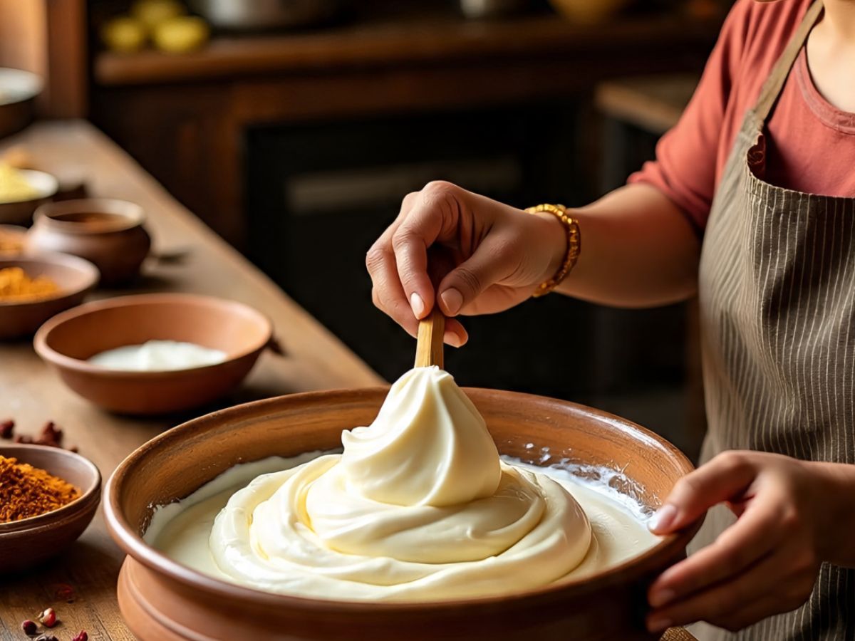 Use curd after beating it well - Photo Gallery