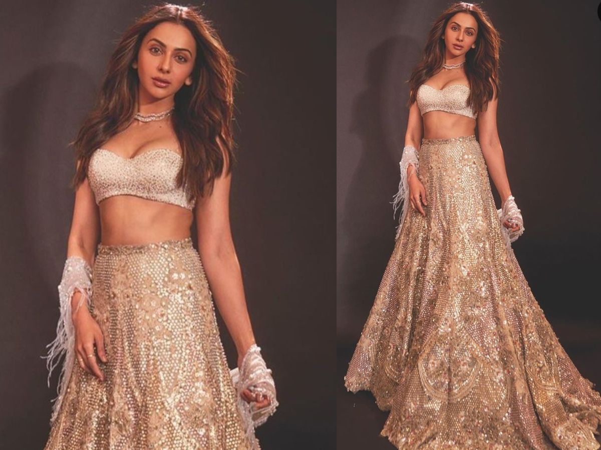 actress-rakul-preet-singh-inspired-sexy-and-hot-traditional-ethnic-glam-look-that-will-double-up-your-fashion-sense लहंगे में Rakul Preet Singh, इनके एथनिक लुक्स ने बढ़ाया ग्लैमर का पारा, देख कर दिल थाम लेंगे आप भी