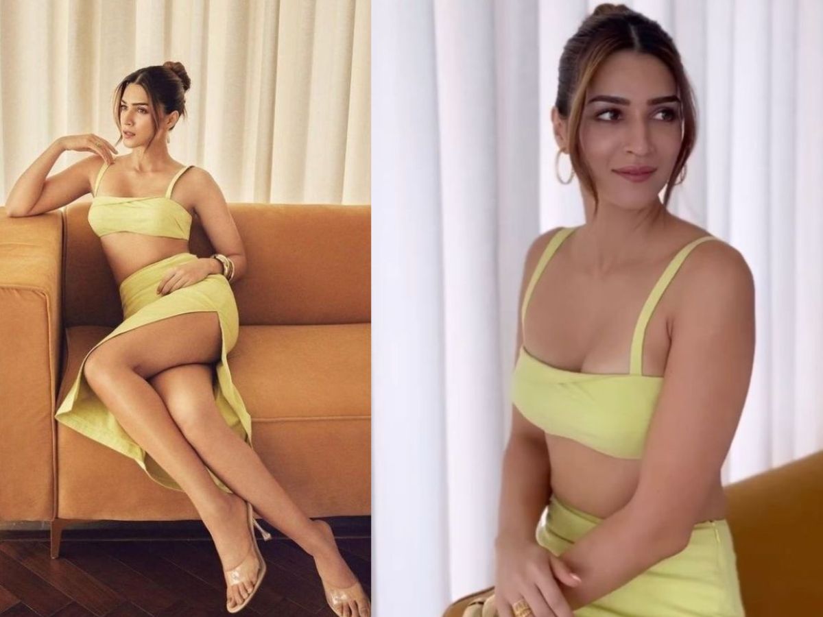 Kriti showed off her beauty wearing a high-slit skirt - Photo Gallery