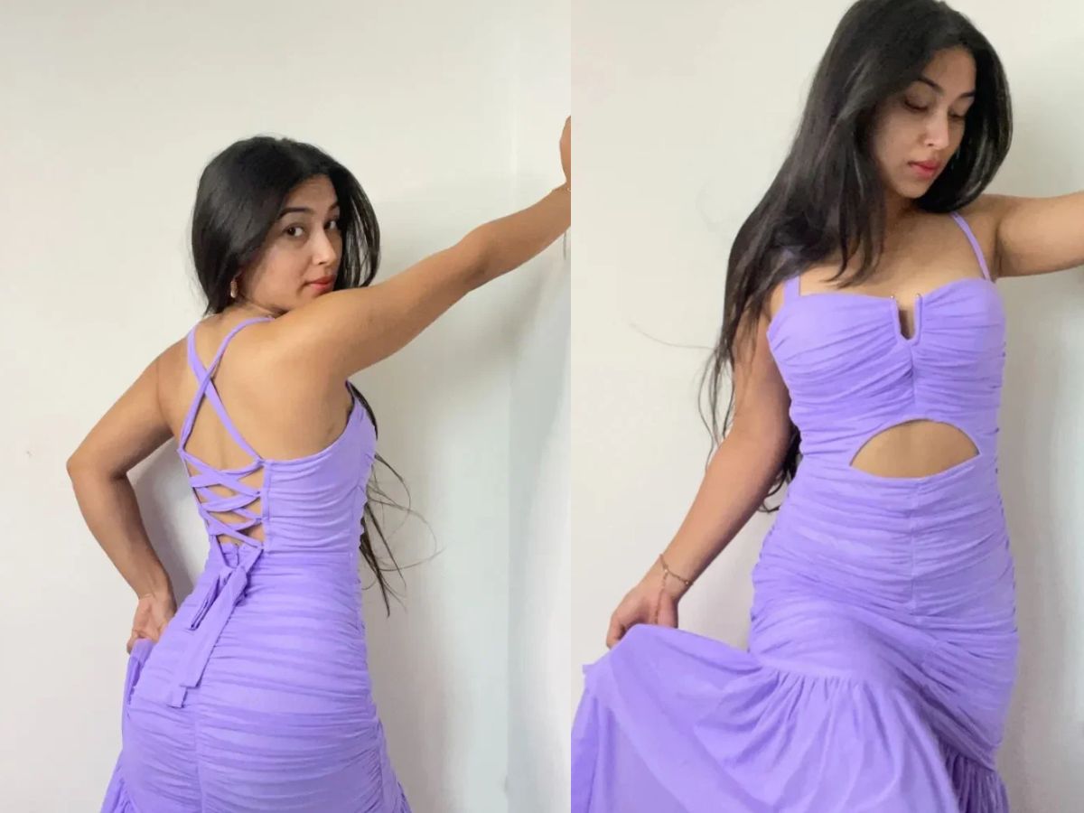 Aakriti showed a tadka of boldness in lavender shade - Photo Gallery