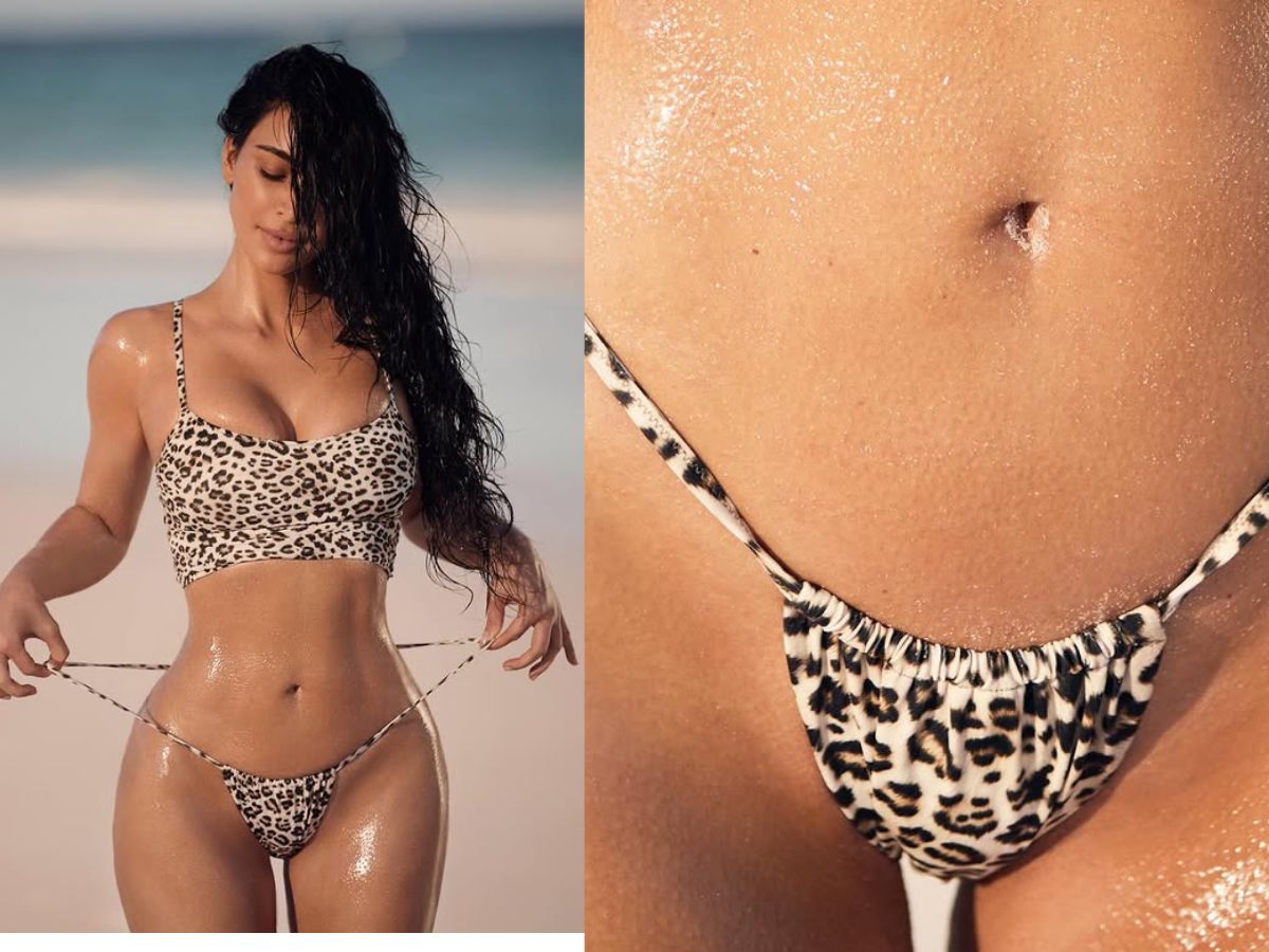 Kim Kardashian looks sexy pulling her straps - Photo Gallery