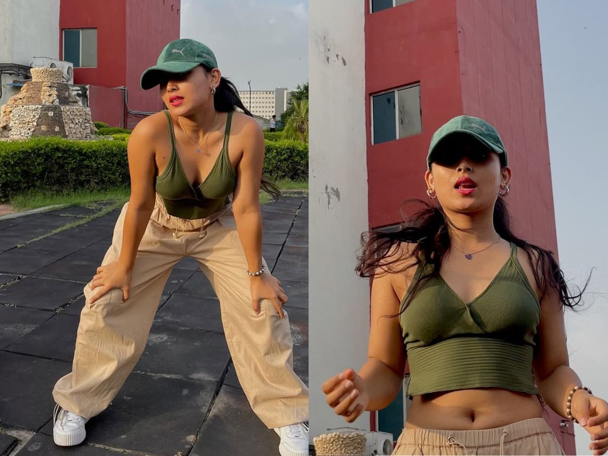 Akriti Negi bent down and posed in a sexy style - Photo Gallery