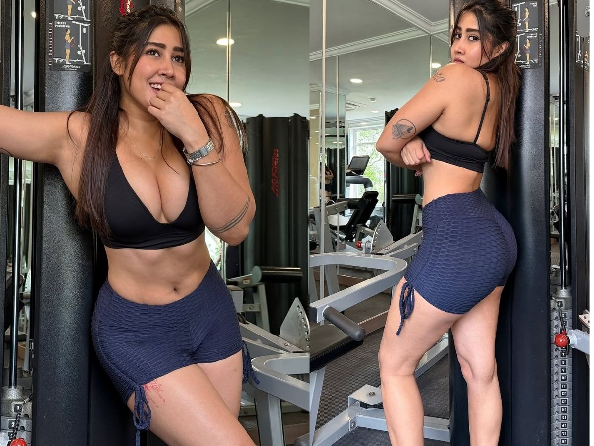 Sofia looked stunning in gym outfit - Photo Gallery