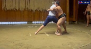 राष्ट्रपति डोनाल्ड के बेटे का हुआ काम तमाम, सूमो पहलवान से कुश्ती करना पड़ गया भारी!