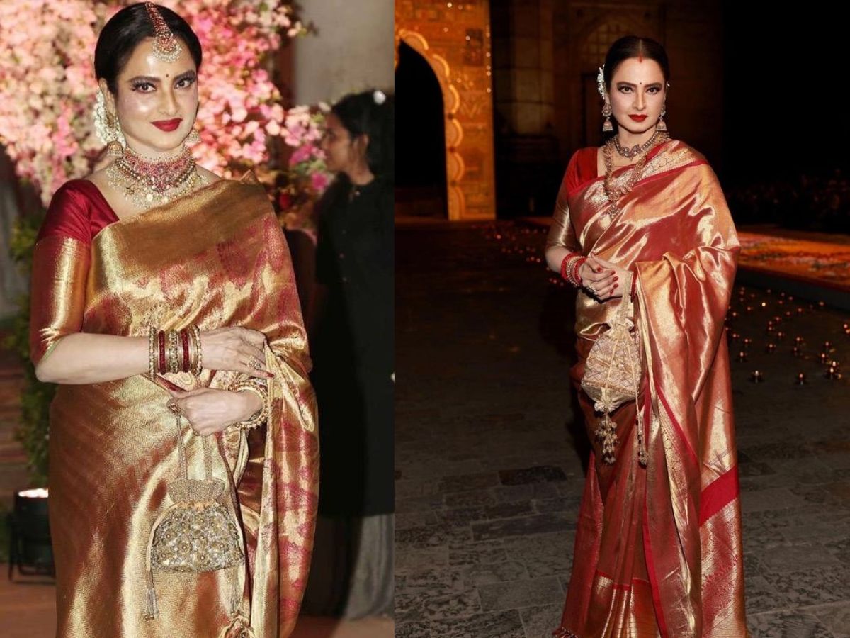 Karva Chauth 2025: इस करवाचौथ पर क्लासिक गोल्डन सिल्क साड़ी से पाए स्टाइलिश लुक और लगाए अपनी ख़ूबसूरती में चार चाँद - Photo Gallery