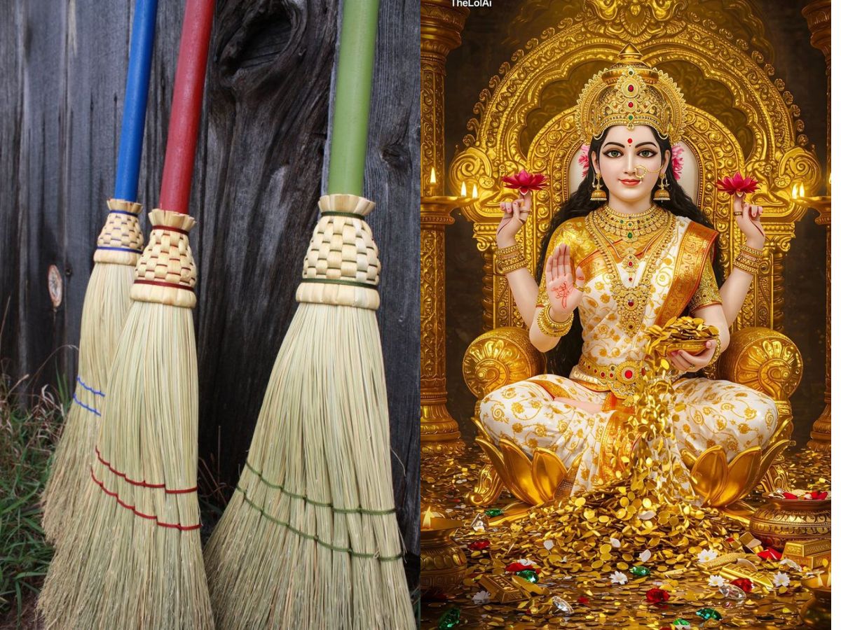 dhanteras-2025-spiritual-reason-behind-buying-brooms-and-coriander-seeds Dhanteras 2025: इस धनतेरस पर भूलें नहीं खरीदना झाड़ू और धनिया, जानिए इससे जुड़ी मान्यता
