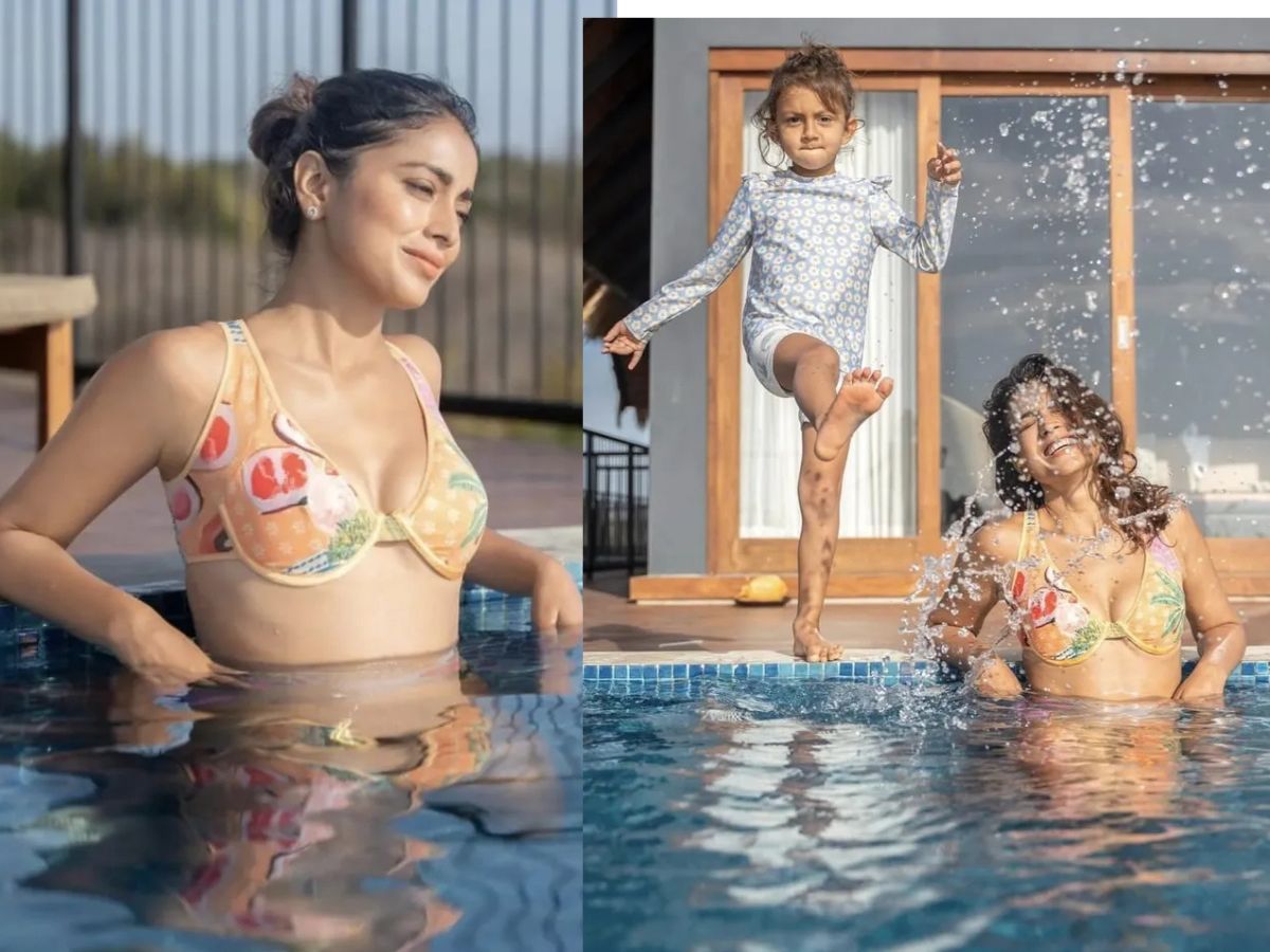 shriya saran phool look with her daughter - Photo Gallery