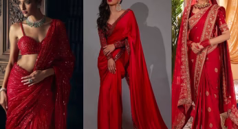 करवा चौथ 2025: लेटेस्ट नेट रेड साड़ी डिजाइन्स जो आपको बनाएँ स्टाइल क्वीन