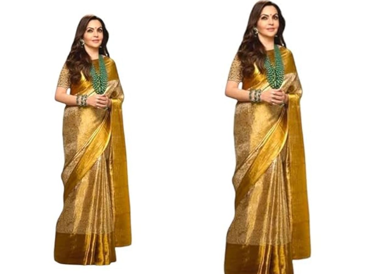 Karva Chauth 2025: इस करवाचौथ पर क्लासिक गोल्डन सिल्क साड़ी से पाए स्टाइलिश लुक और लगाए अपनी ख़ूबसूरती में चार चाँद - Photo Gallery