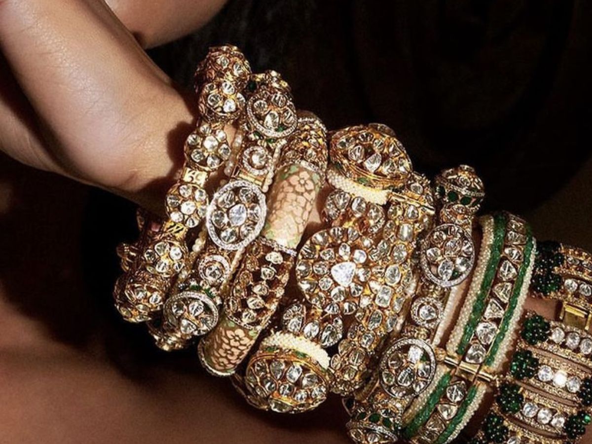 Polki and Beaded Bangles - Photo Gallery