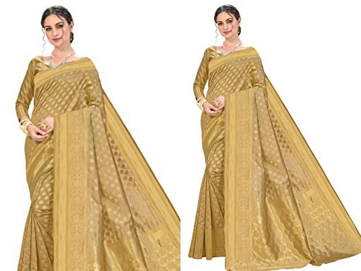 Karva Chauth 2025: इस करवाचौथ पर क्लासिक गोल्डन सिल्क साड़ी से पाए स्टाइलिश लुक और लगाए अपनी ख़ूबसूरती में चार चाँद - Photo Gallery