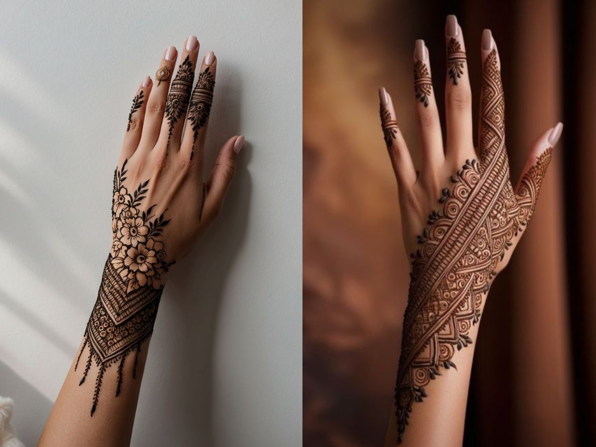 Bhai Dooj 2025: त्योहार पर लुक को बनाएं खास, भाई दूज पर लगाएं ये यूनिक फूलों वाली मेहंदी - Photo Gallery