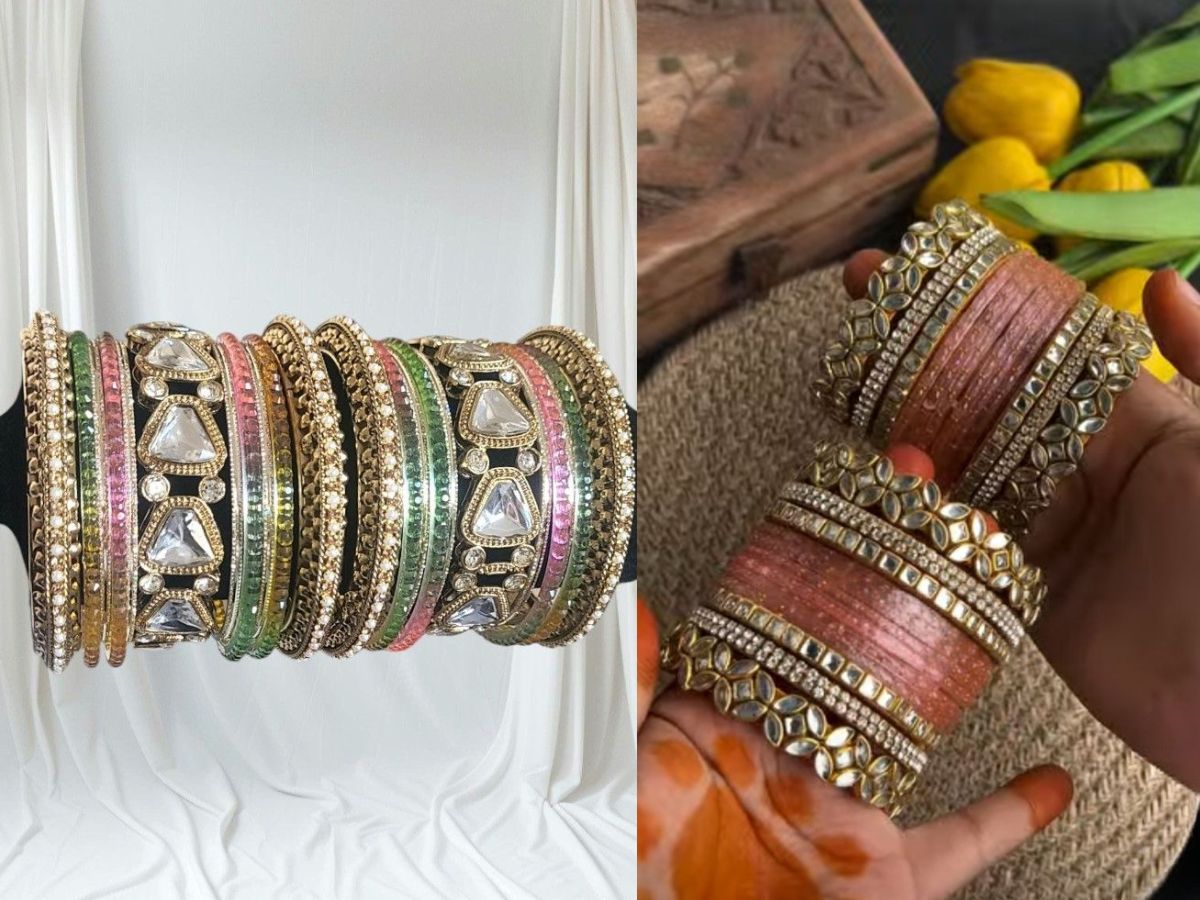 KarwaChauth2025: पति के लिए सजें सबसे खास! करवा चौथ पर ट्राई करें ये ट्रेंडिंग बंगल्स डिजाइन्स - Photo Gallery