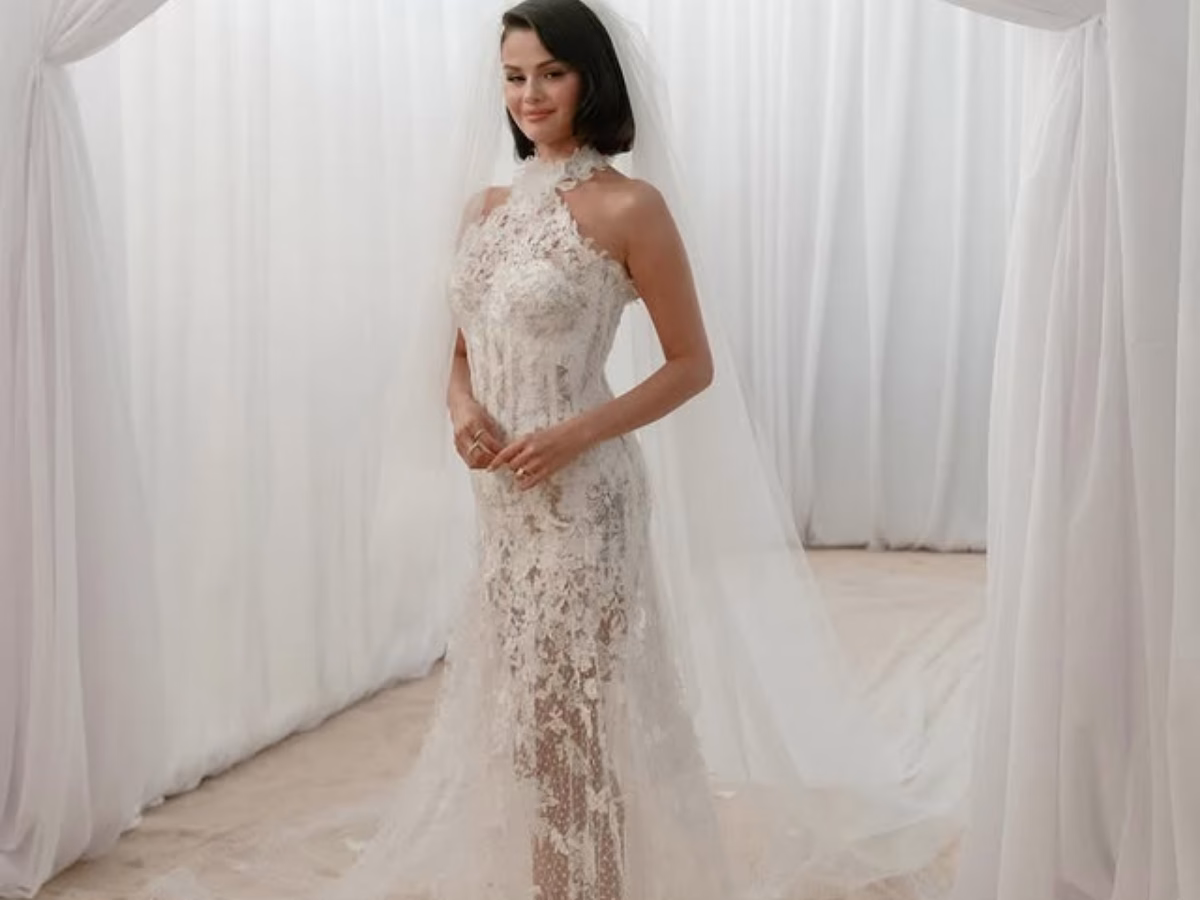 एक नहीं 3 वेडिंग गाउन में रचाई शादी, Selena Gomez ने नहीं छोड़ी कोई कसर; खूबसूरती से लूट ली सारी लाइमलाइट - Photo Gallery