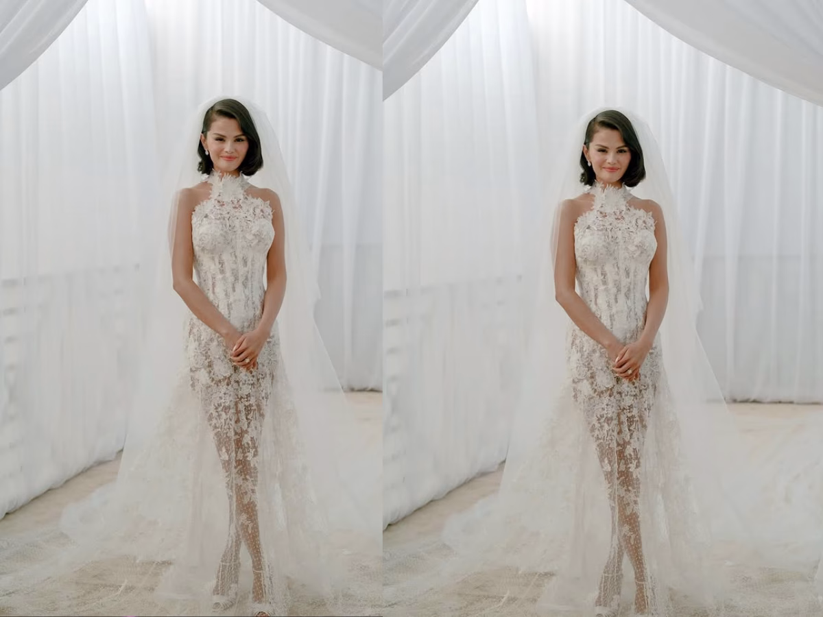 एक नहीं 3 वेडिंग गाउन में रचाई शादी, Selena Gomez ने नहीं छोड़ी कोई कसर; खूबसूरती से लूट ली सारी लाइमलाइट - Photo Gallery