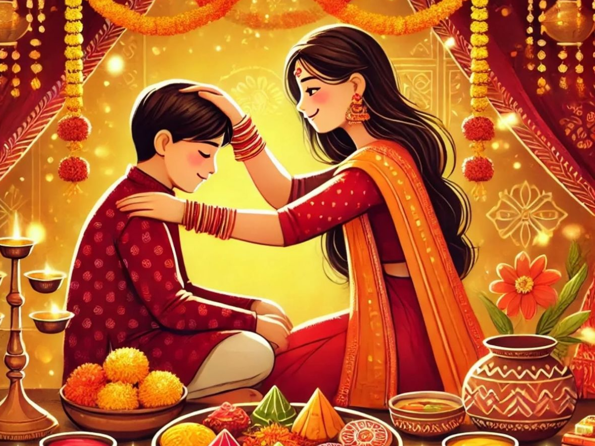 To make Bhai Dooj special, send these loving messages to your siblings. - Photo Gallery