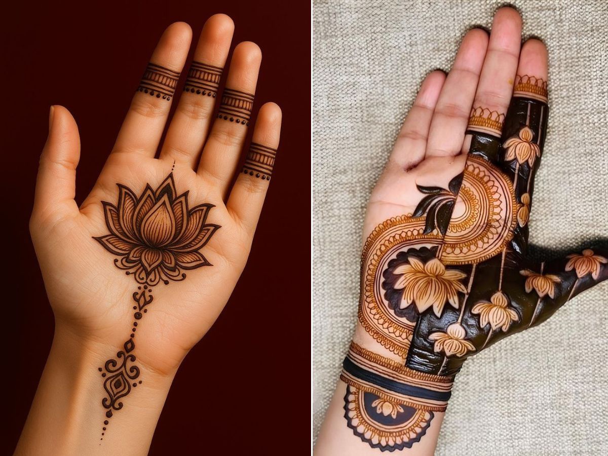 Bhai Dooj 2025: त्योहार पर लुक को बनाएं खास, भाई दूज पर लगाएं ये यूनिक फूलों वाली मेहंदी - Photo Gallery