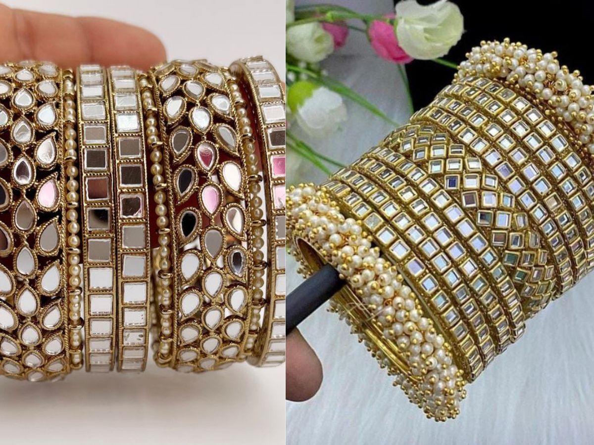 KarwaChauth2025: पति के लिए सजें सबसे खास! करवा चौथ पर ट्राई करें ये ट्रेंडिंग बंगल्स डिजाइन्स - Photo Gallery