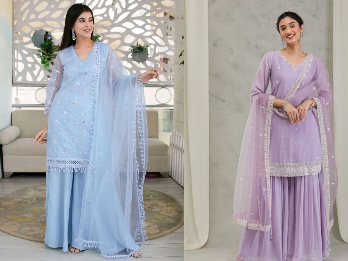 pastel colour kurta set - Photo Gallery