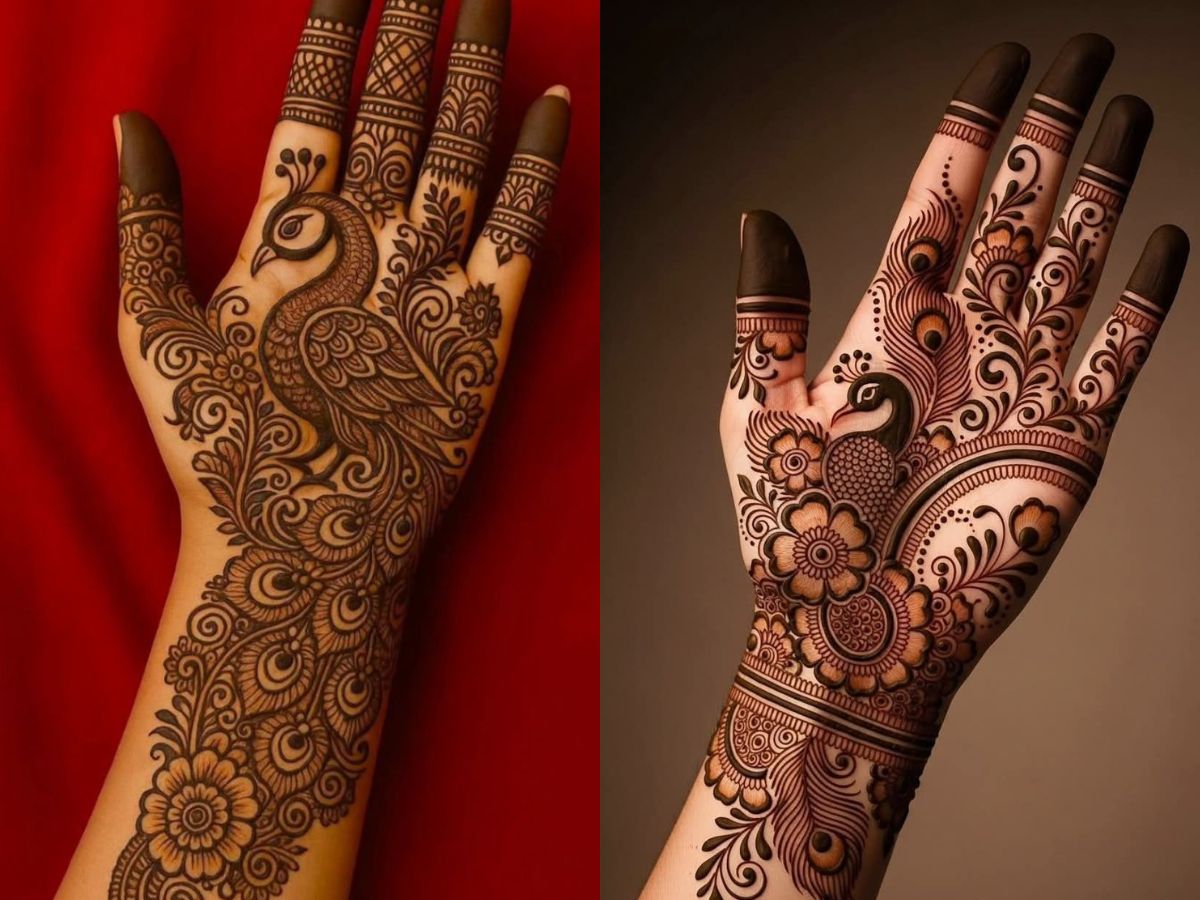 Bhai Dooj 2025: त्योहार पर लुक को बनाएं खास, भाई दूज पर लगाएं ये यूनिक फूलों वाली मेहंदी - Photo Gallery