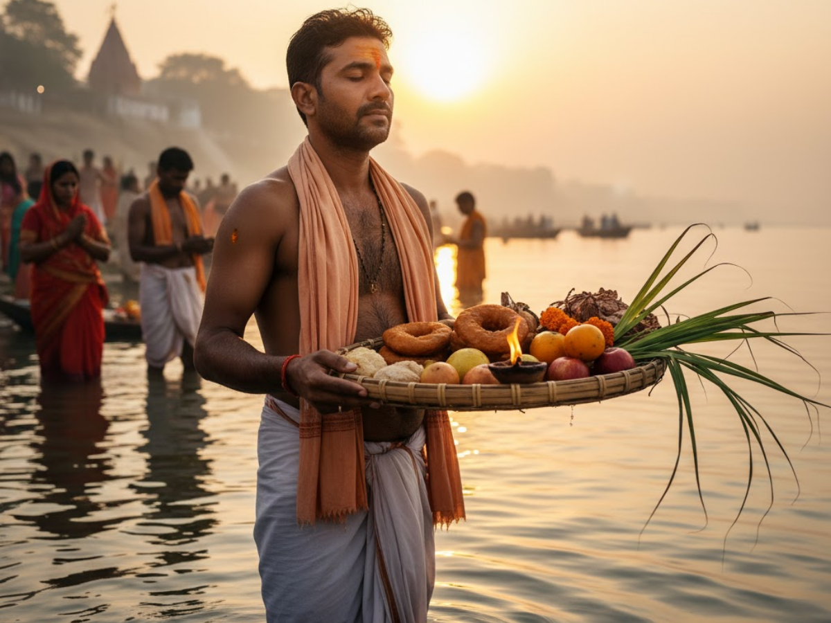 purush rkhskte hai chhath ka vrat - Photo Gallery