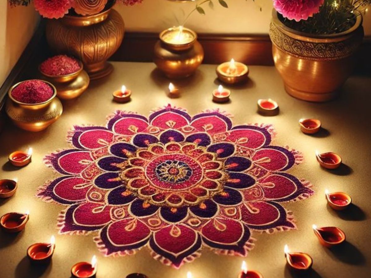 Diwali2025: अहोई अष्टमी पर बनाएं मनमोहक रंगोली, फूल और दीपक के साथ - Photo Gallery