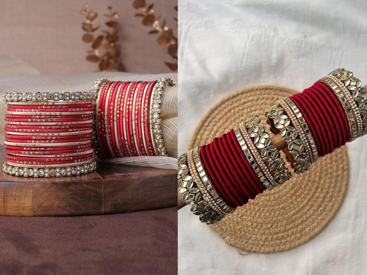 KarwaChauth2025: पति के लिए सजें सबसे खास! करवा चौथ पर ट्राई करें ये ट्रेंडिंग बंगल्स डिजाइन्स - Photo Gallery