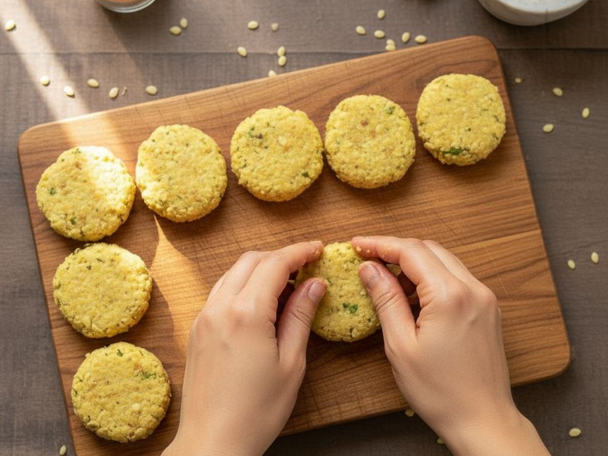 Shape into cutlets - Photo Gallery