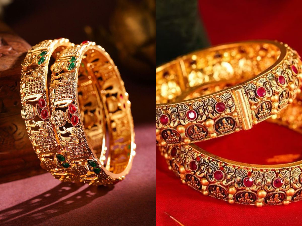 KarwaChauth2025: पति के लिए सजें सबसे खास! करवा चौथ पर ट्राई करें ये ट्रेंडिंग बंगल्स डिजाइन्स - Photo Gallery