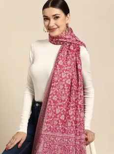 Floral Printed Shawl - Photo Gallery