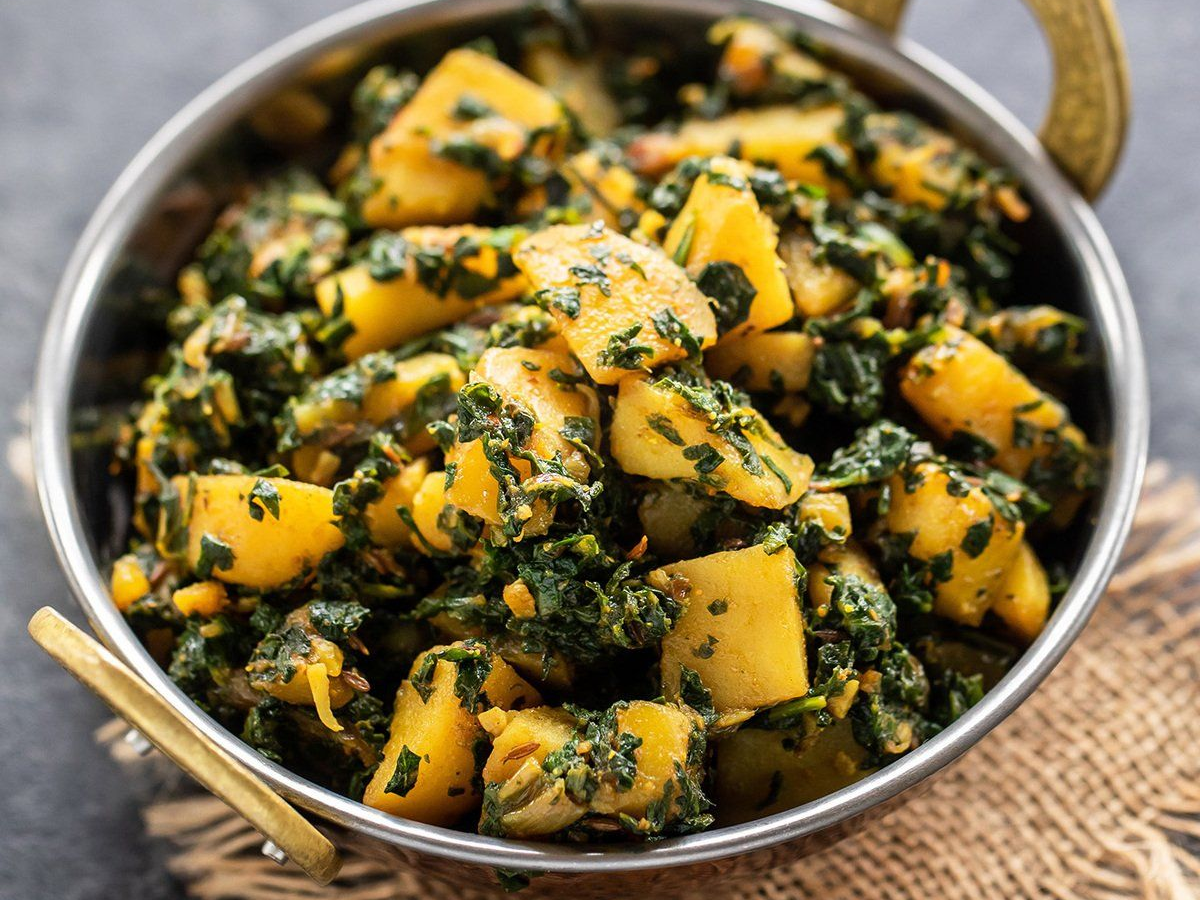 aloo palak sbji - Photo Gallery