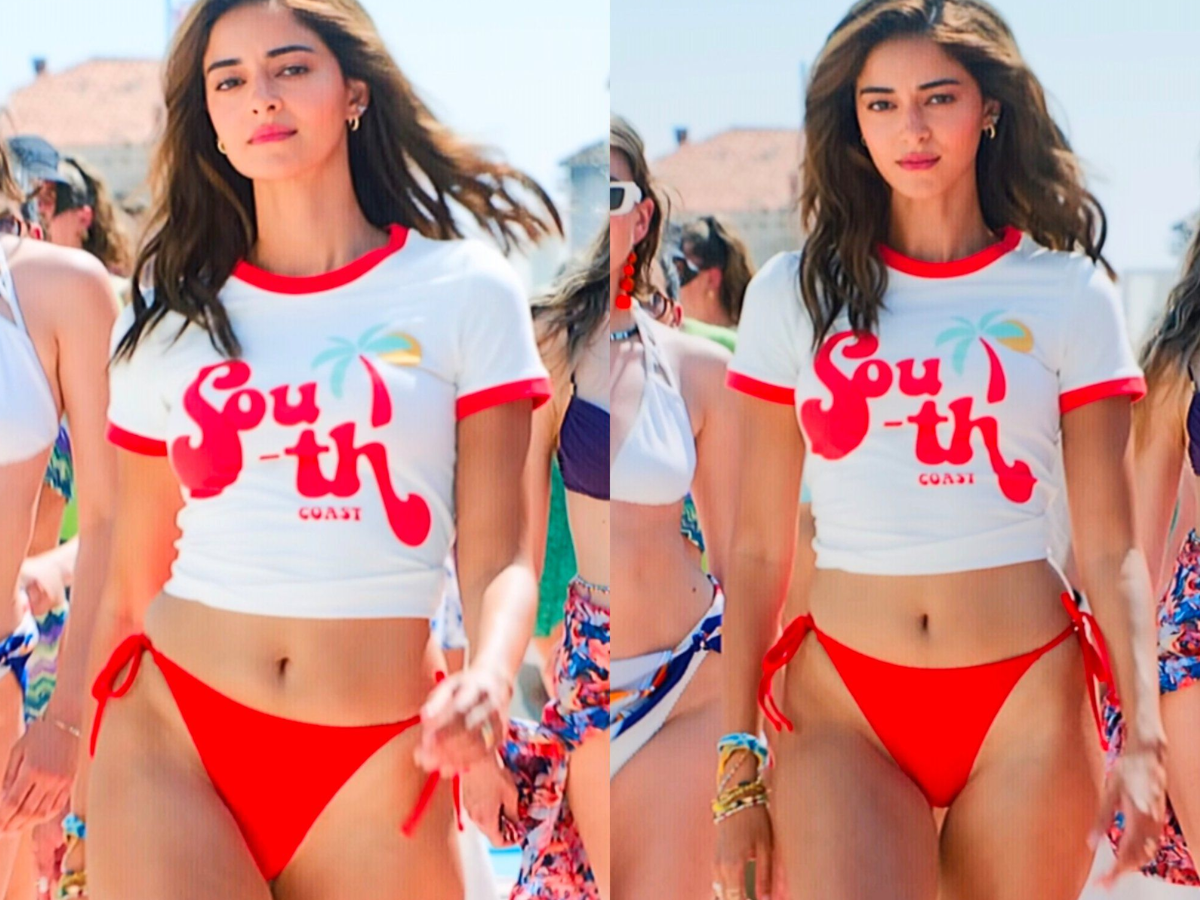 Ananya Panday के रेड हॉट लुक ने उड़ाए होश, डोरी वाली लाल बिकिनी में देख मचल गया हर कोई! - Photo Gallery