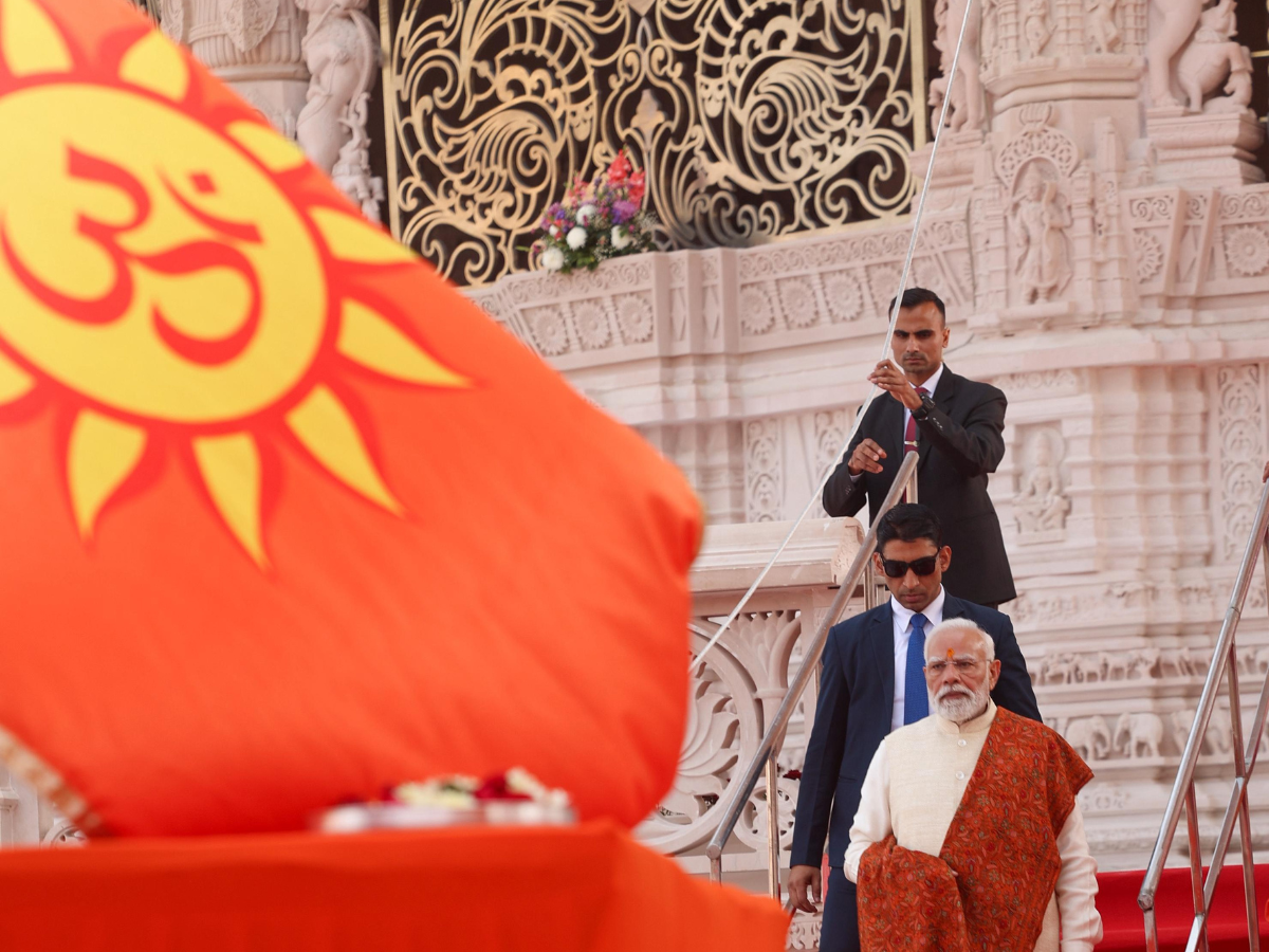 dhwaja rohan by pm modi - Photo Gallery