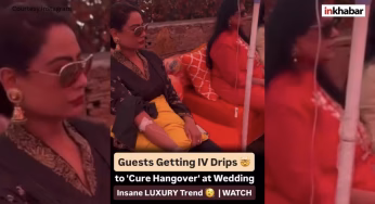 भारतीय डेस्टिनेशन वेडिंग में अनोखा ट्रेंड, मेहमानों को हैंगओवर के लिए नस में दिया जा रहा विटामिन बूस्टर, देखें वीडियो!