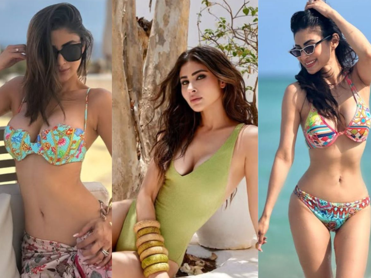 कड़कड़ाती ठंड में Mouni Roy ने बढ़ाई गर्मी, बिकिनी में हॉट फिगर देख बावले हो गए फैंस - Photo Gallery